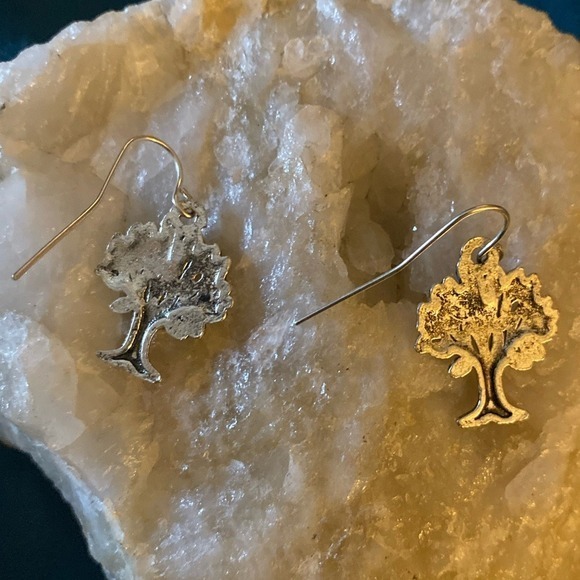 New -Tree of Life Sterling Silver Dangle Earrings Nature Inspired Boho Jewelry - Picture 10 of 11